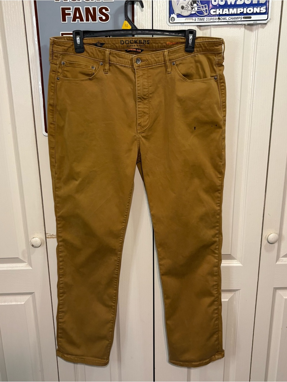 Dockers Men's Chinos in Mustard Brown
